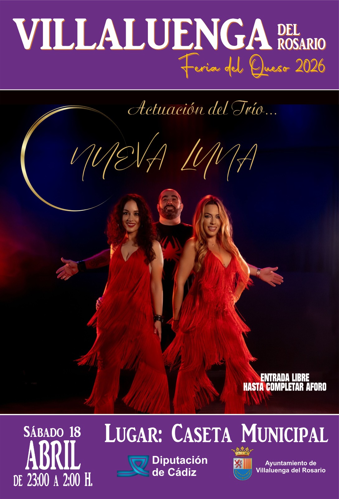 ACTUACIÓN DEL TRÍO NUEVA LUNA EN VILLALUENGA